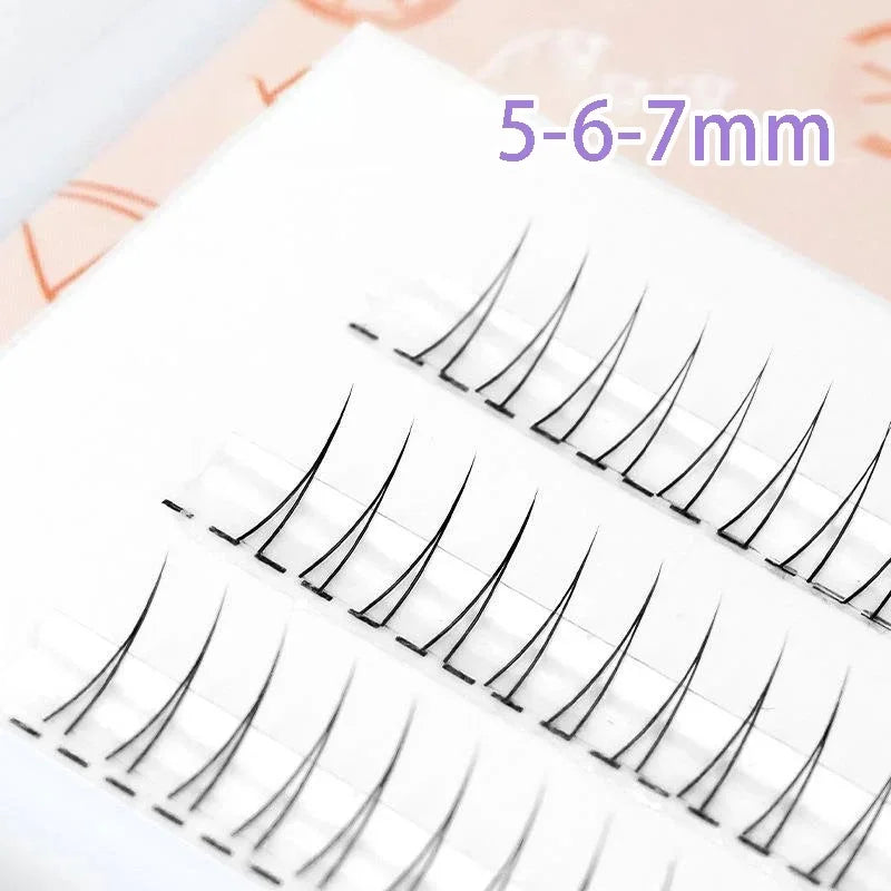 Brown Lashes A Type False Eyelashes 8-12mm Fake Lashes Natural Fairy Lash Korean Makeup Strand Eyelash Cluster Eye Lashes