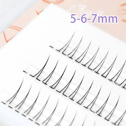 Brown Lashes A Type False Eyelashes 8-12mm Fake Lashes Natural Fairy Lash Korean Makeup Strand Eyelash Cluster Eye Lashes