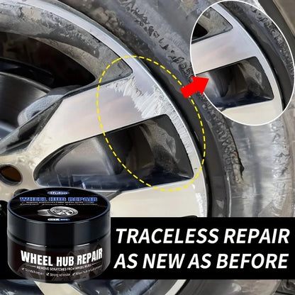 Universal Wheel Hub Repair Kit-Alloy Rim Scratch Remover,Oxidation Paste and Rust Inhibitor, Automotive Hub Care Polishing Paste