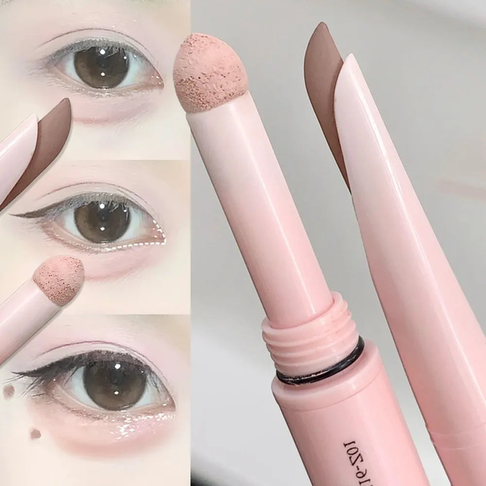 2 In 1 Glitter Matte Aegyosal Pen Brightening Highlight & Shadow Stick Dual End Eye Makeup Lying Silkworm Eyeliner Gel Pencil