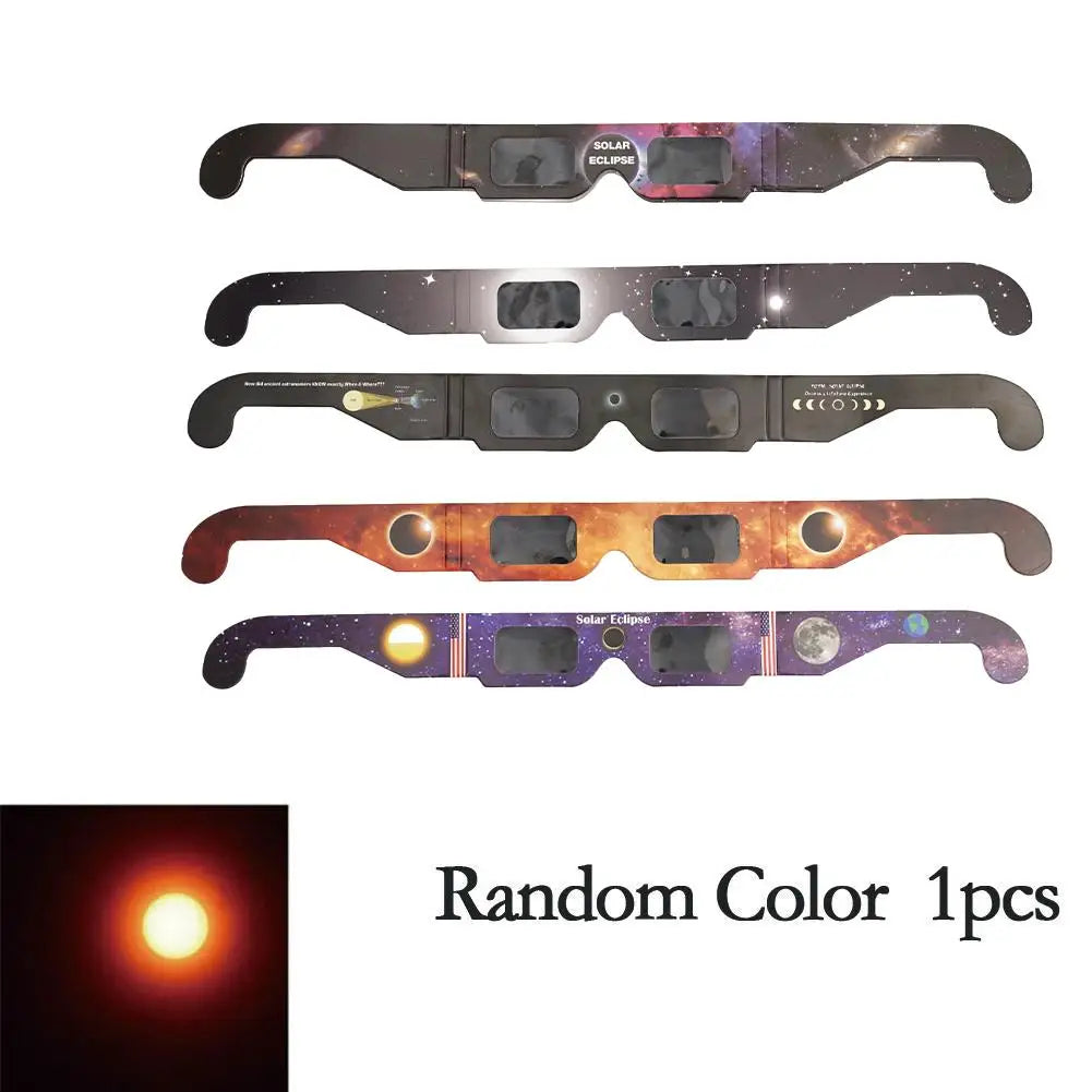 Wholesale 30pcs CE/ISO Certified Paper Solar Eclipse Glasses Safe For Direct Sun Viewing Observe Total Eclipses Partial Eclipse