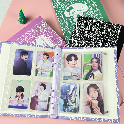 A5 Photocard Binder Cover Kpop Photo Album Simple Card Binder Collect Book Loose-leaf Photocard Album Kpop Card Binder