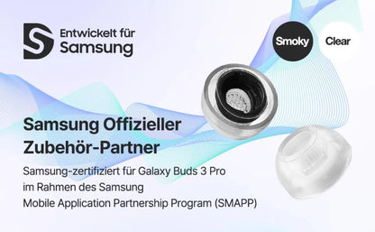 for AZLA Crystal Buds 3 Pro Eartips for Samsung Galaxy Buds 4 Pro Eartips Earplugs Elliptical Mouth Anti Sensitivity Anti Slip