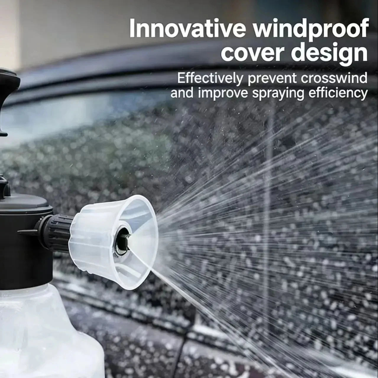 Hand Pump Foam Sprayer with 3 Types of Nozzle Hand Pneumatic Foam Cannon Snow Foam Car Wash Spray Bottle Car Window Cleaning