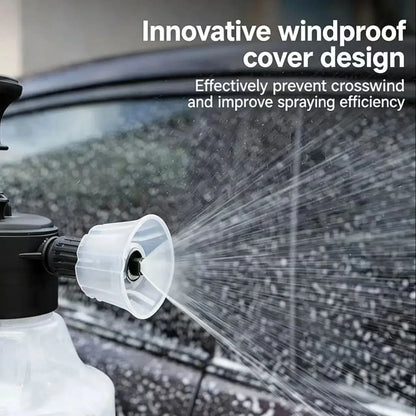 Hand Pump Foam Sprayer with 3 Types of Nozzle Hand Pneumatic Foam Cannon Snow Foam Car Wash Spray Bottle Car Window Cleaning