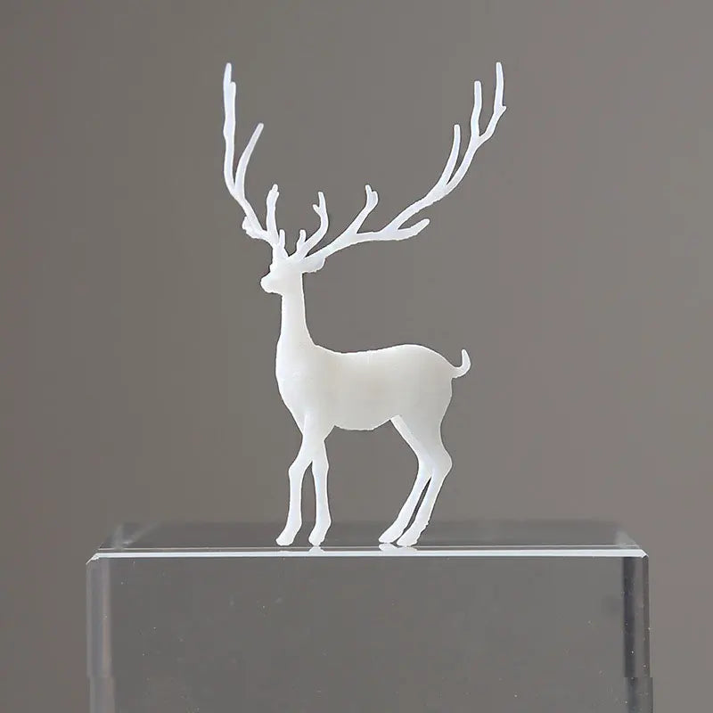 JCD Mini Elk Deer Resin Filled Model Epoxy Animal Mold 3D Miniature Landscape Accessories for Diy Crafts Jewelry Making