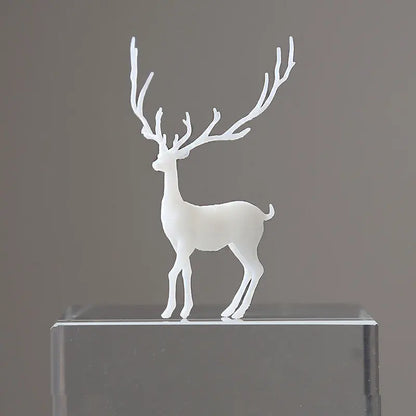 JCD Mini Elk Deer Resin Filled Model Epoxy Animal Mold 3D Miniature Landscape Accessories for Diy Crafts Jewelry Making
