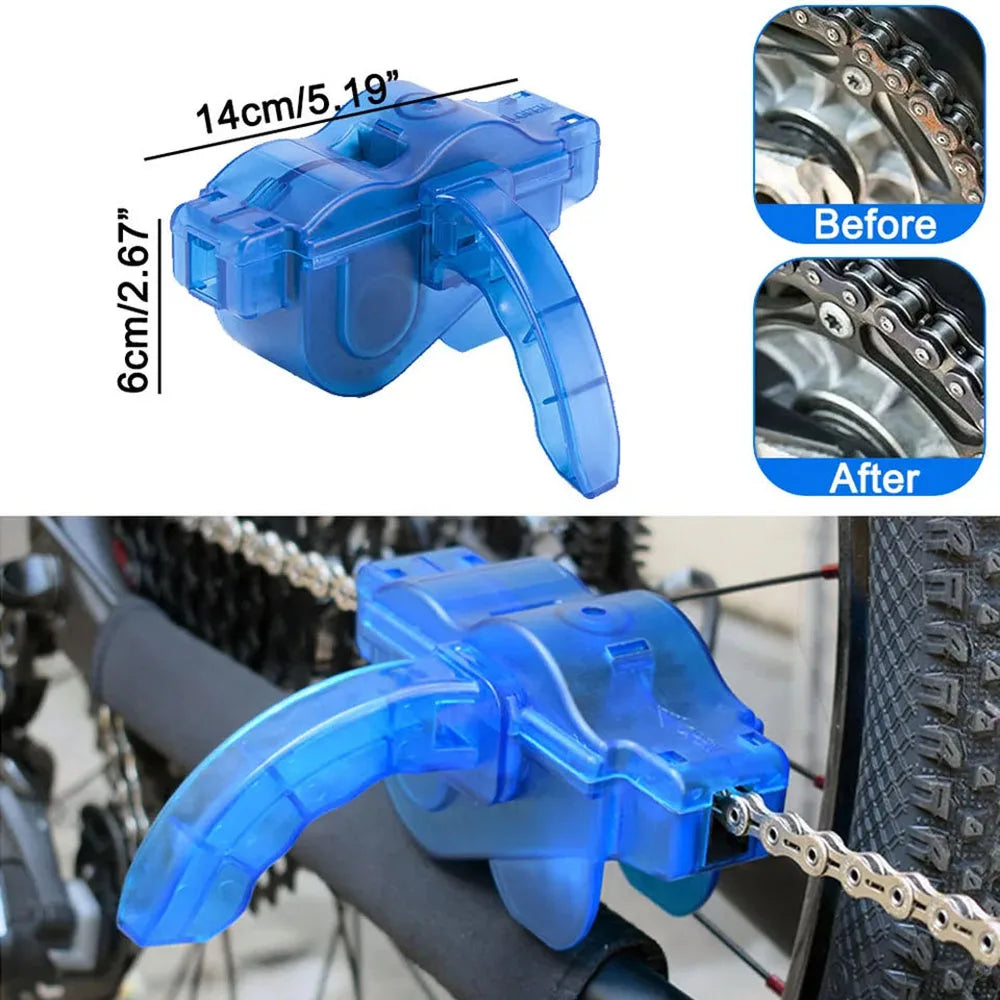 Chain Cleaner Cleaning Bicycle 3D Chain Brush Wash Tool Set MTB Bike Protection Oil Bike Chain for Mountain Cycling Accessories