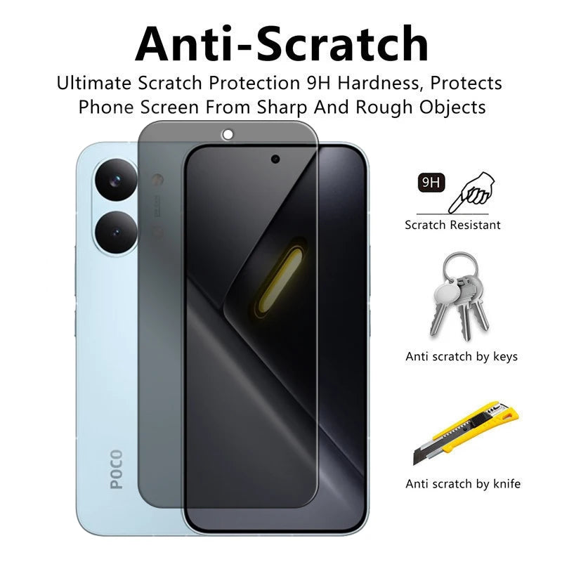 For Poco X8 Pro Max Glass For Poco X8 Pro Tempered Glass Anti Peep Privacy Screen Protector For Poco X8 Pro Max