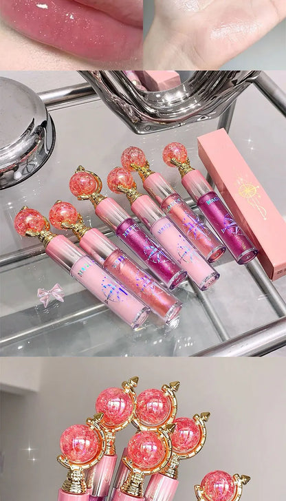 MAGIC CASA Shimmering Lip Gloss — Hydrating and Moisturizing, Mirror Finish, Plumping Glass-Like Lips