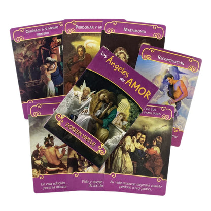 The Romance Angels Oracle Cards Divination Deck English Vision Edition Tarot Board Playing Game For Party