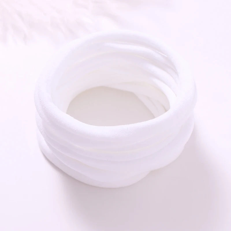 10pcs/lot Nylon Headband Baby Girl Accessories For Children's Hair Elastic Bands For Girls Toddler Headdress Baby Turban