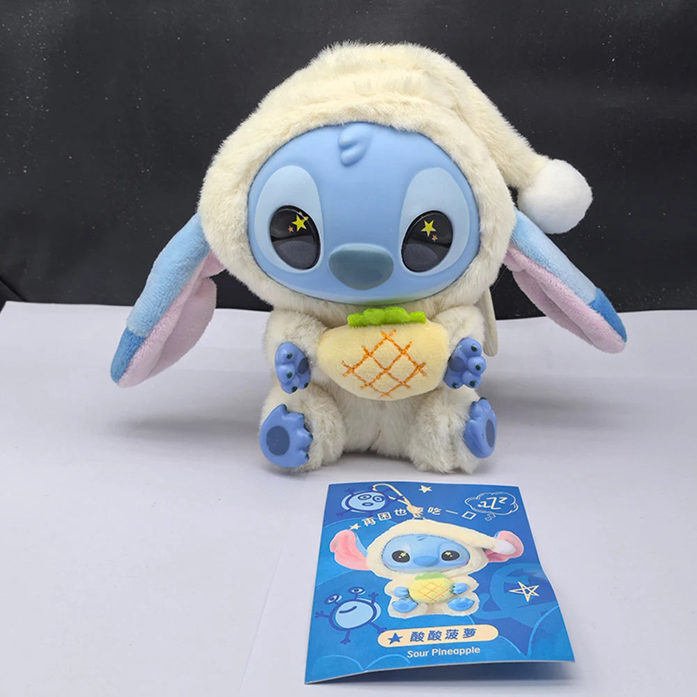 HOT Stitch Eat Something Before Sleep Series Blind Box Plush Vinyl Toys Cute Doll Labu V3 Mystery Box Bag Pendant Decor Gift