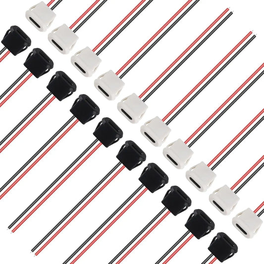 5/10pcs Type-C Female Chassis Connector USB C Female Chassis Direct Crimp Jack Female Charging Port Extension Power Cable