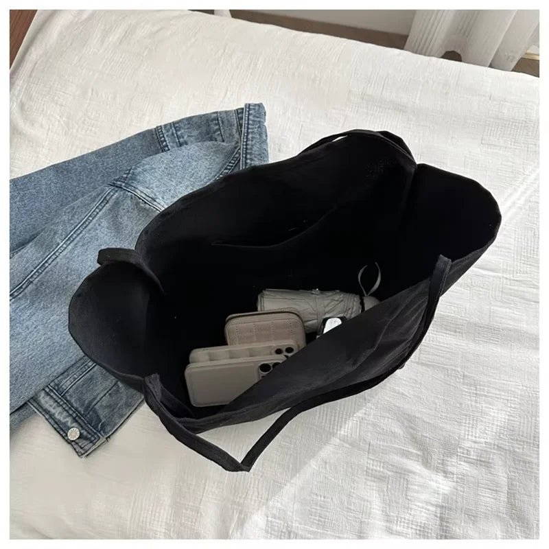 HOMEFISH  Large Capacity  Shopper Totes High Quality Eco Reusable Grocery Handbag For Women Travel Shoulder Bags Daily Pouch
