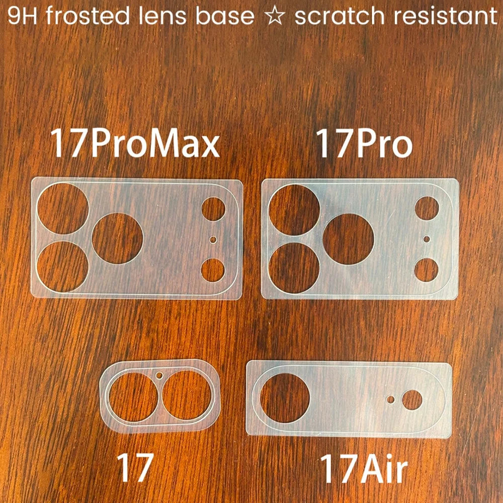 NNBILI 2pcs/Set Matte Base Lens Film + Matte PET Back Film For IPhone 17 Pro Max/17 Pro/17 Phone Accessories Minimalist Design