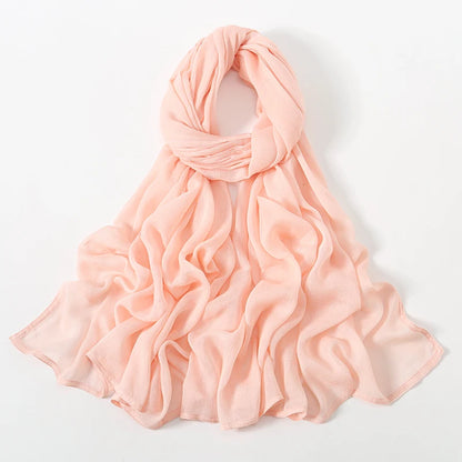 Fashion Modal Hijab Rayon Cotton Shawls Muslim Hijabs For Women Plain Scarf Big Size Headscarf Islamic Turban Headband 190*85cm