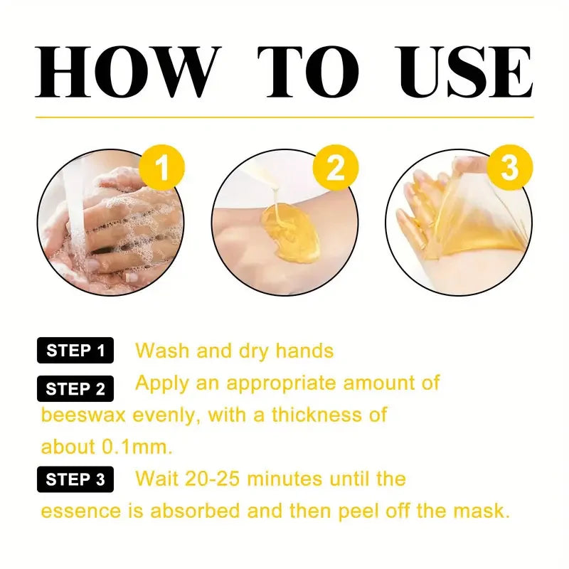 Honey Moisturizing Exfoliating Hand Wax Mask Moisturizing Exfoliating Nourishing Skin 60g