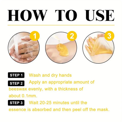 Honey Moisturizing Exfoliating Hand Wax Mask Moisturizing Exfoliating Nourishing Skin 60g