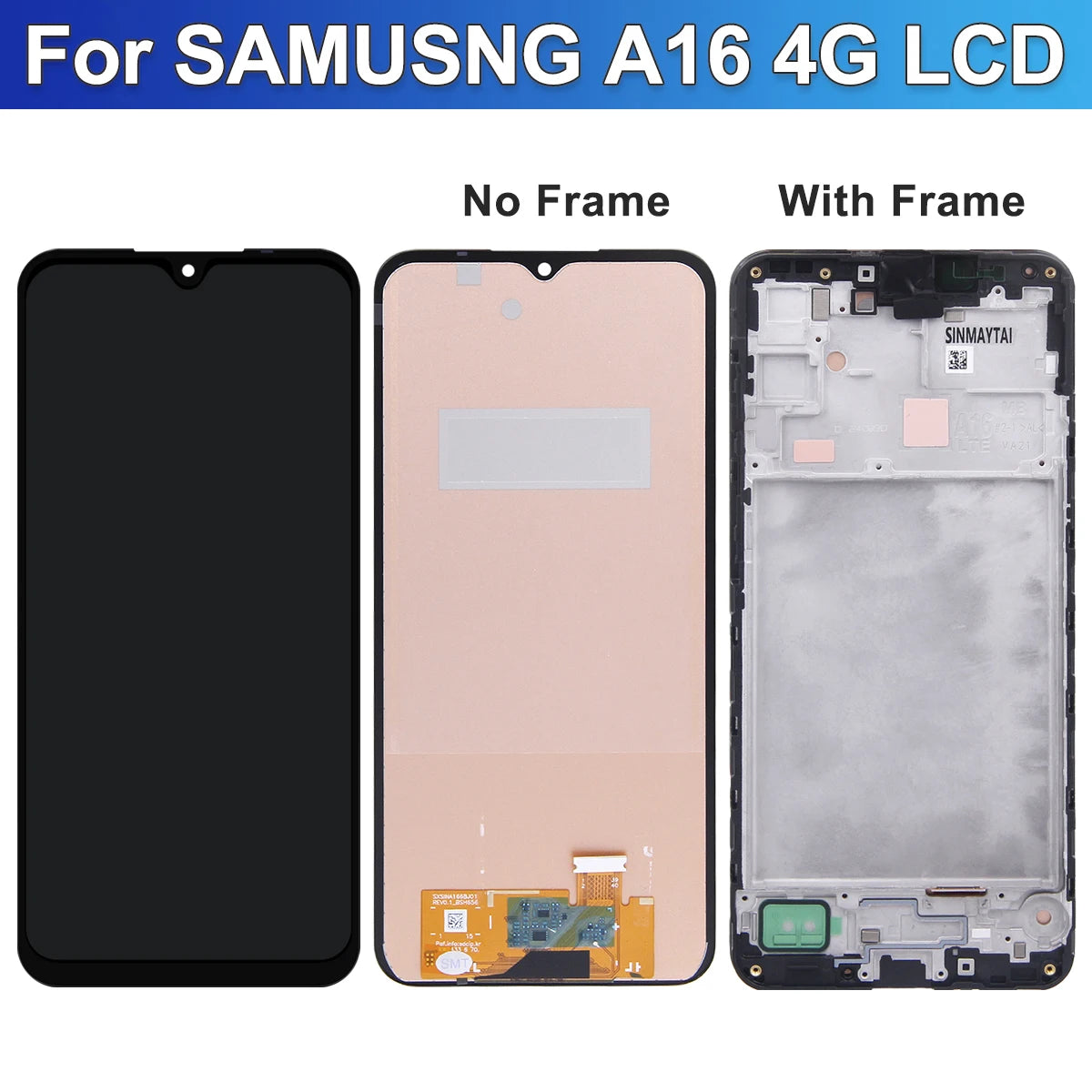 100% Tested For Samsung A16 4G SM-A165F LCD Display Touch Screen Digitizer Assembly For Samsung A16 5G A166 SM-A166B