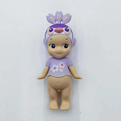 Sonny Angel' Purple Cherry Blossom Series Nigbt Minifigure Version Blind Box Decoration Cute Mystery Surprise Giff