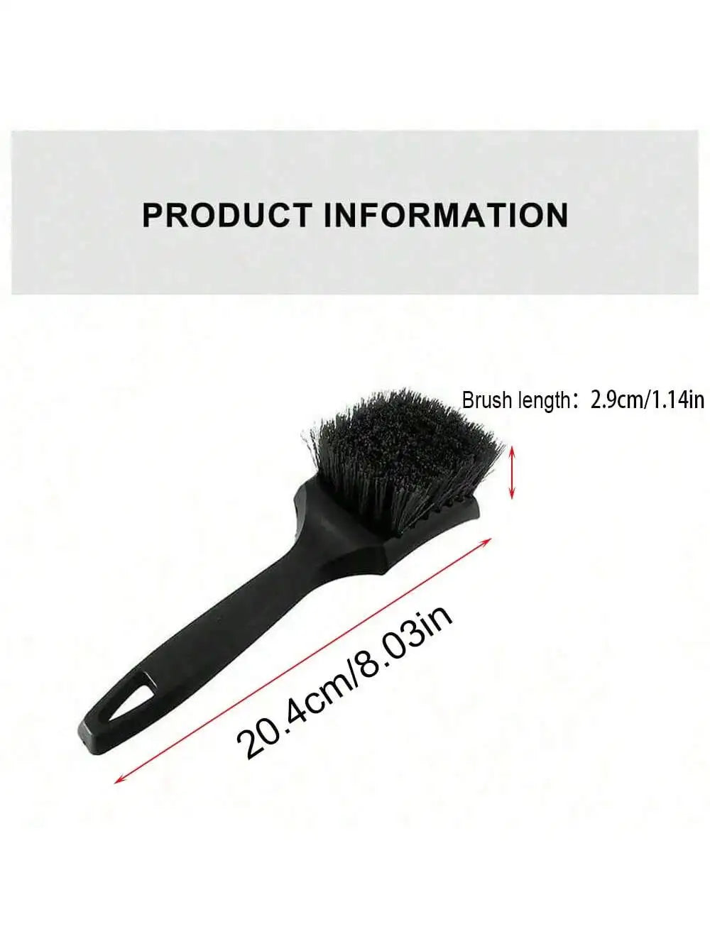 Car Tire Rim Brush Wheel Hub Cleaning Brushes Car Wheels Detailing Cleaning Accessories Black Tire Auto Washing Tool