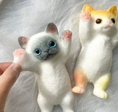 New Products Simulated Cat Pinching And Stress Relieving Toys Diy Creative Gifts, Cute Ornaments As Holiday Surprises For Friend