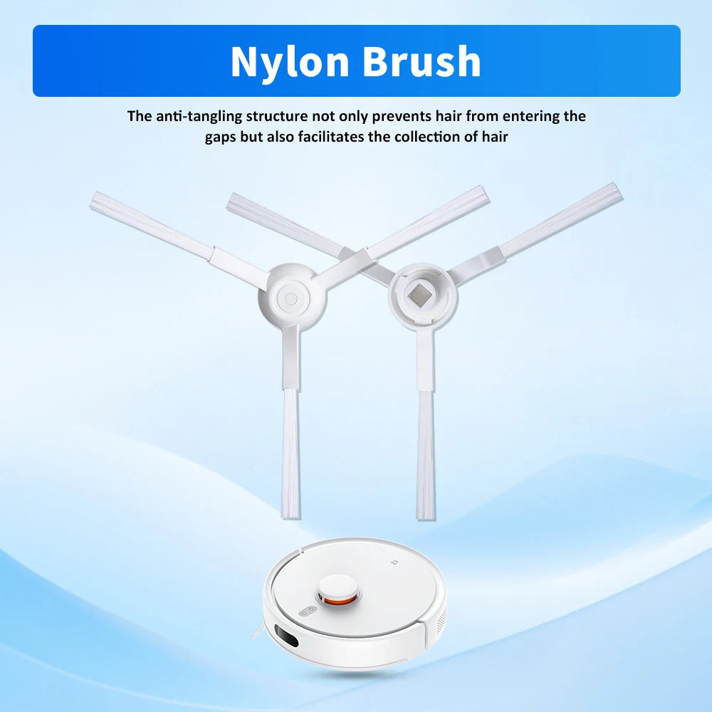 For Xiaomi Side Brush 3C Plus S20 D106 E10C E12 E10 B112 C103 Sweeping Robot Vacuum Cleaner Triangle Side Brush Spare Parts