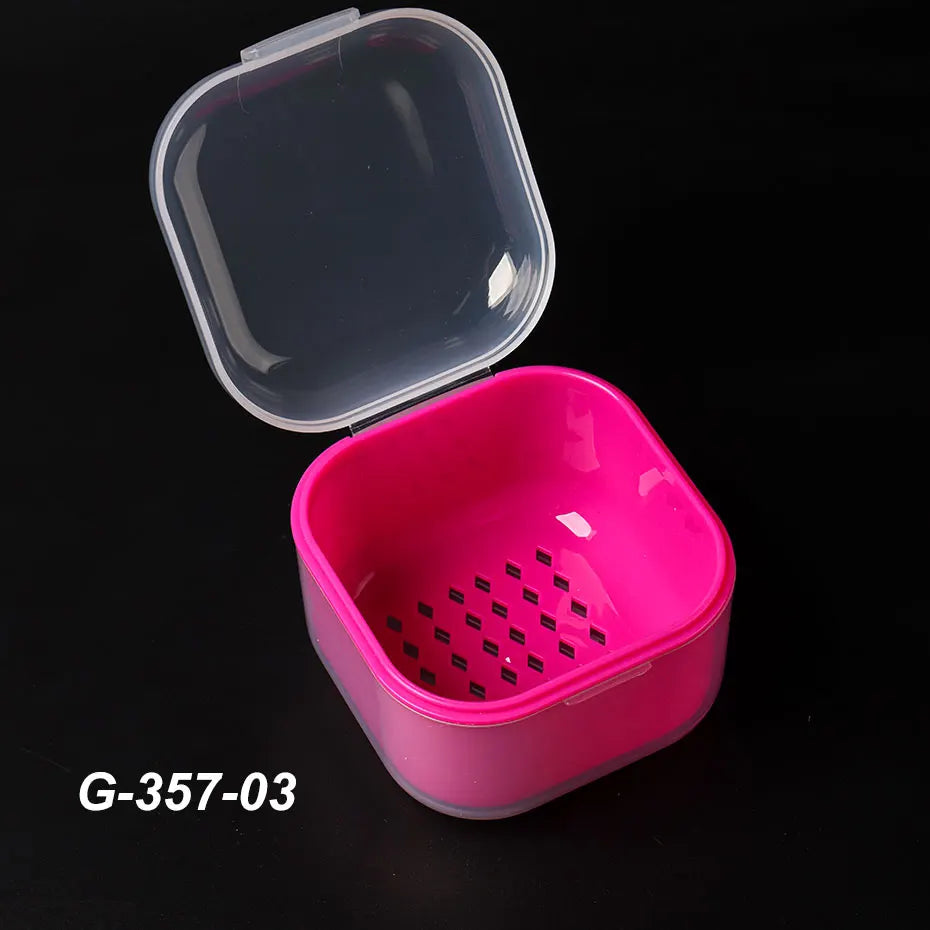 Portable Alcohol Disinfection Filter Cleaning Box Nail Art Drill Bits Grinding Head Disinfection Box Manicure Sterilization Tool