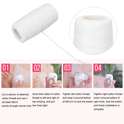 Facial Hair Remover Cotton Thread Electric Facial Hair Remover Wire Hair Shaver Beauty Epilator Cotton Strength Threading Thread