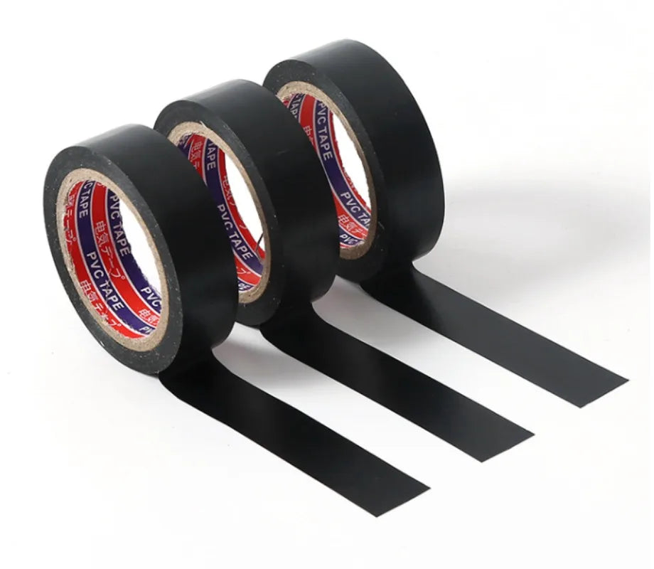 10/100M Black Flame Retardant Electrical Insulation Tape Strong Adhesive Wire Harness Tape for Electrical Wiring Waterproof Tape