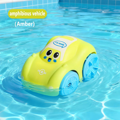 Summer Baby Bath Toy Car,Toddler Chain-Driven Land & Water Toy Car For Kids Toys Boys,Water Boy,Water Games,Outdoor Toys For Kid