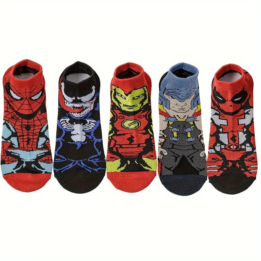 1/5/6/10/20pairs BEAST KINGDOM Novelty Casual Cartoon Anime Socks Men Women Hip Hop Street Fashion Funny Crew Socks