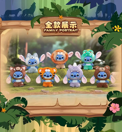 NEW Disney Stitch Wild Animal Series Blind Box Plush Dolls Pendant Cute Doll Ornament Mystery Box Surprise Toys Gifts