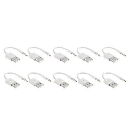 Charger Data USB 3.5mm Sync Audio Cable For IPod Shuffle 3rd 4th Gen Accessory Earphone Charging 15cm