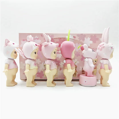 Sonny Angel Cherry Blossom Series Pink Blind Box Toys Anime Action Figure Model Original Ornament Children's Birthday Gifts