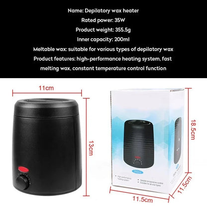 Temperature Wax Heater Control Wax Melting Furnace Adjustable Temperature Rapid Heating Easy to Clean The Whole Body Epilator