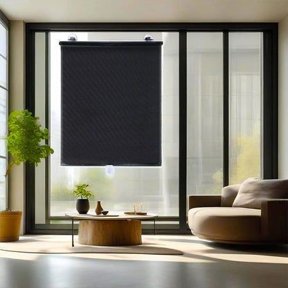 Roll Curtain Blackout Roller Blind Movable Terrace Blinds Curtains Inner Shutter Window Shades No Drill Cellular Shade Opaque