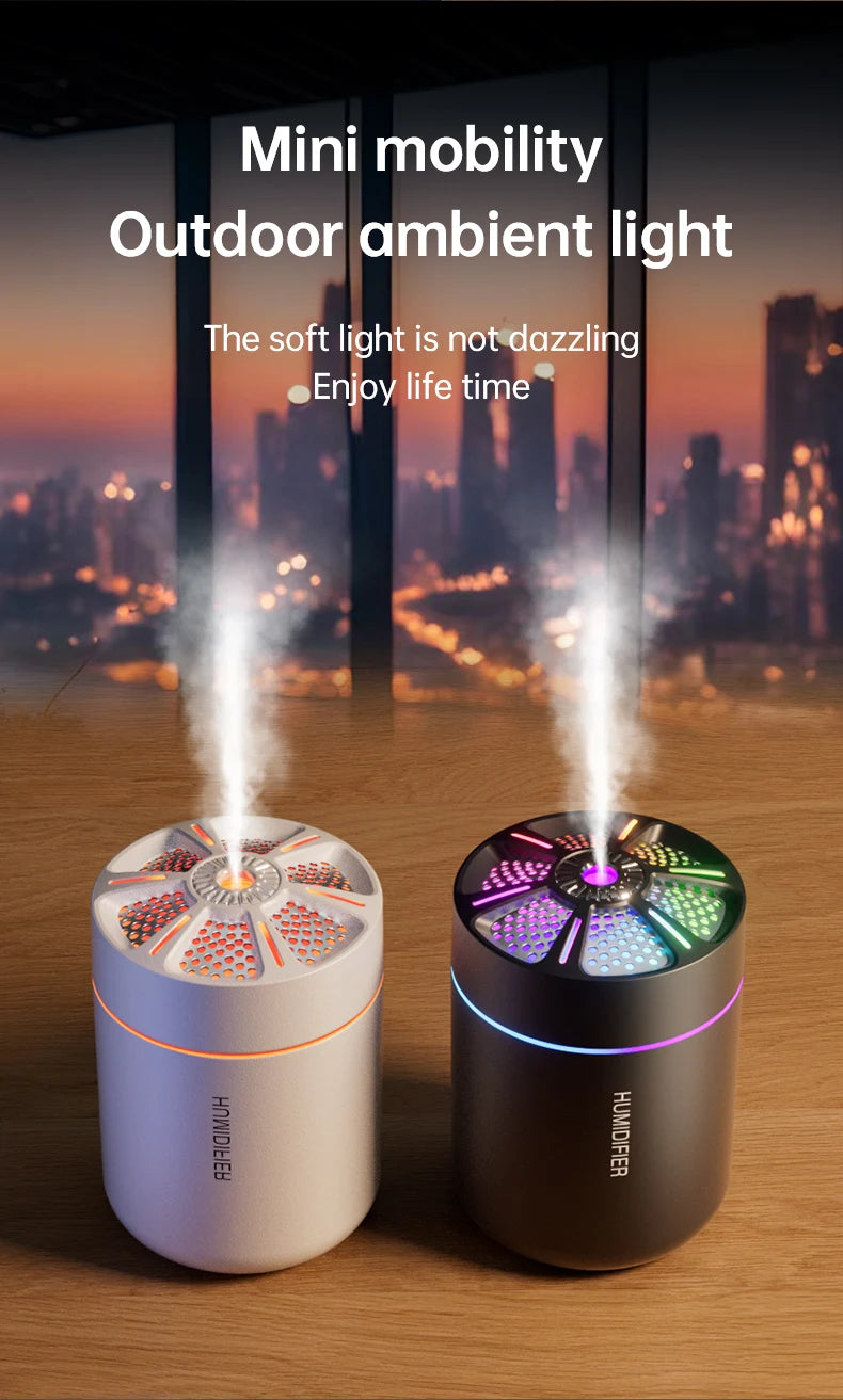 180ML mini air humidifier aromatherapy diffuser essential oil aromatherapy spray household bedroom car mounted mute humidifier