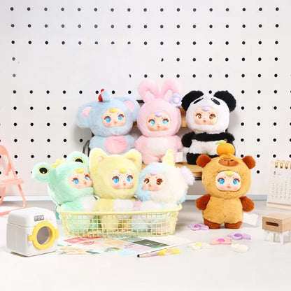 New Cute Milk Candy Capybara Elephantidae Panda Anime Figure Plush Pendant Backpack Decor Blind Box Surprise Toys Birthday Gifts