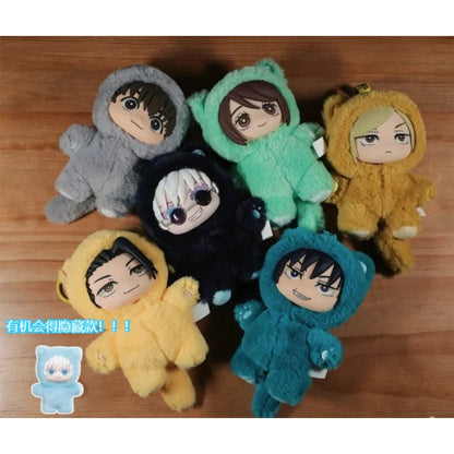HOT Jujutsu Kaisen S2 Cat Park Party Gojo Toji Fushiguro Geto Suguru Blind Box Plush Bag Charm Collectible Model  Christmas Gift