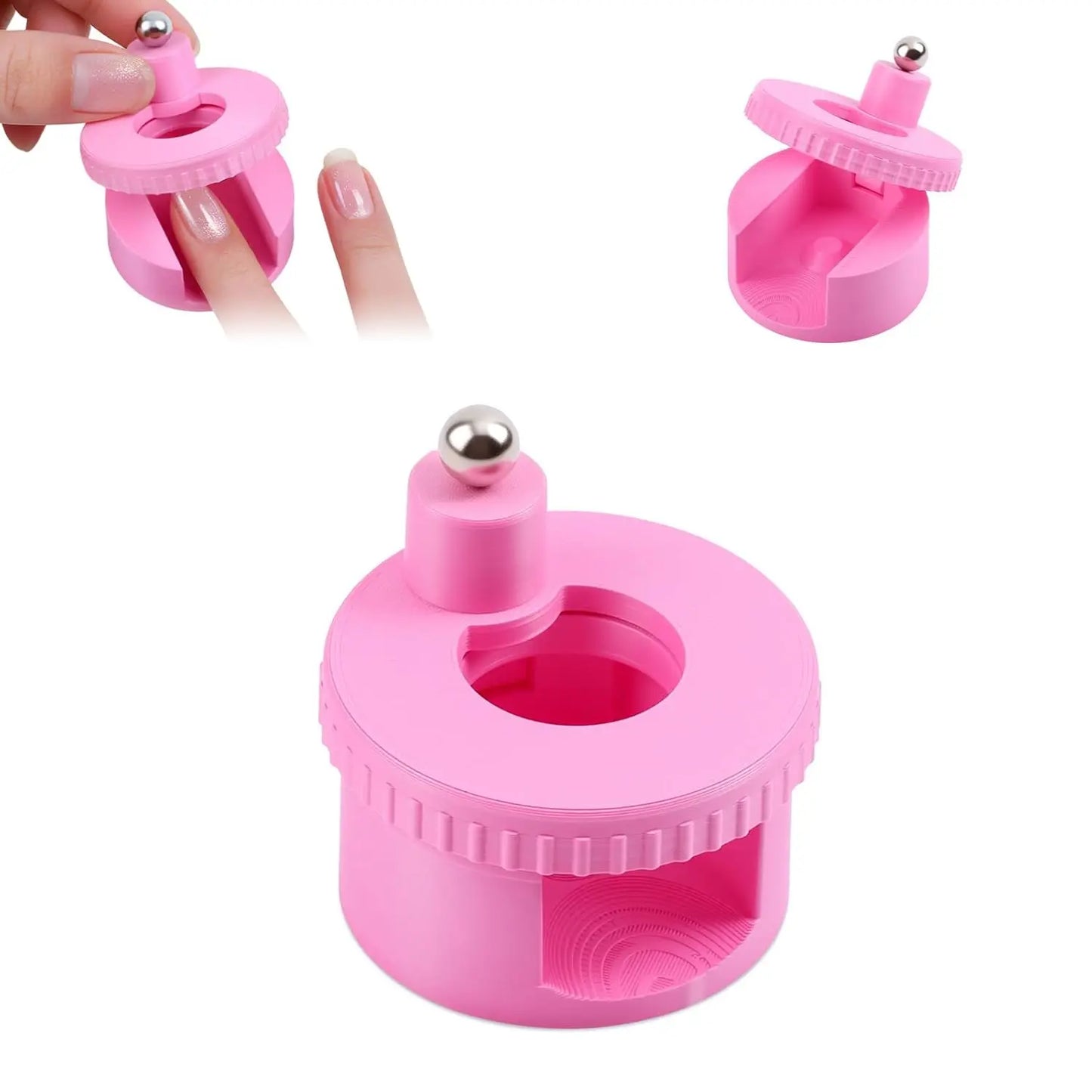 Rotating Cat Eye Nail Magnet Wide Light Glass Bead Effect Multifunctional Strong Automatic Nail Art Magnetic for Gel Nail Polish