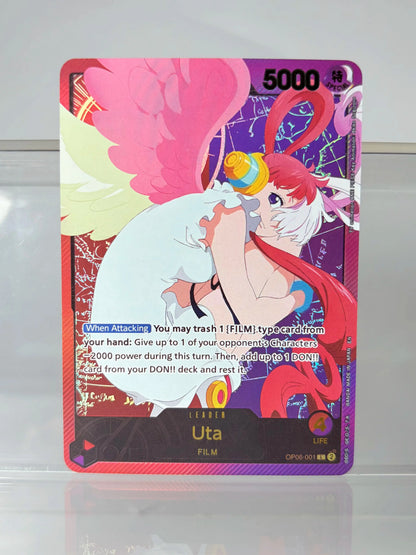Anime One Piece Game Card English Version Holographic Gilding Jewelry Bonney/Monkey.D.  Luffy/Uta/Chopper Collection Proxy Cards