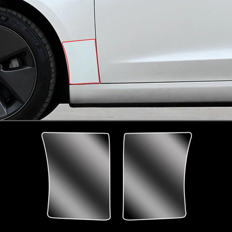 For Tesla Model3/Y 2017-2025 Front Door Rear Door Protective Film Invisible Car Clothing TPU Film Decoration for Model Y Juniper