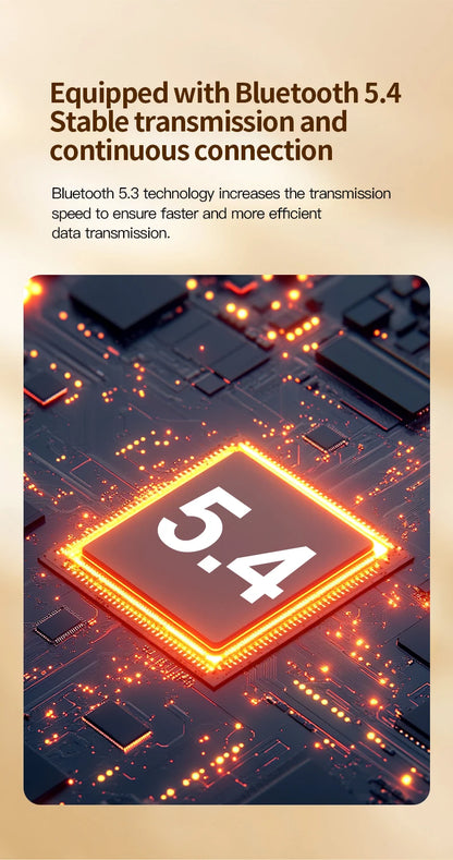 Wireless Headphone Bluetooth Headset Smart Adjustable Touch Sports Waterproof Earbuds Stereo Music Earphone For All Smartphone