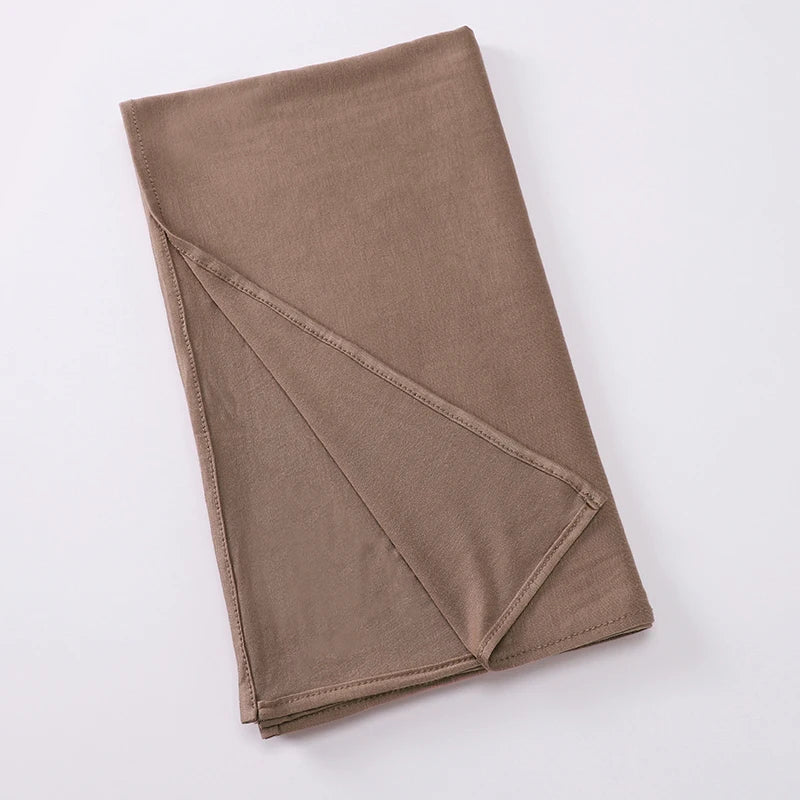 Premium Jersey Instant Hijab Good Stitch Stretchy Jersey Scarf Malaysia Wraps Plain Muslim Turban Headband Shawls Supplier