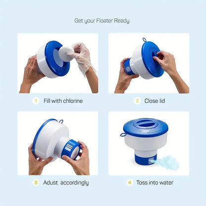 Enduring Pool Floating Dispenser - Automatic Sterilizer for Chlorine Tablets ,Chemical Floater