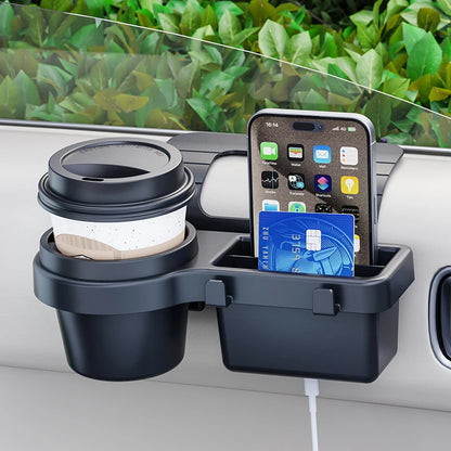 Car Cup Stand Phone Holder Mount Tray Side Door Window Storage Barrel Pocket Hanging Storage Rack with Auto Interior Accessories
