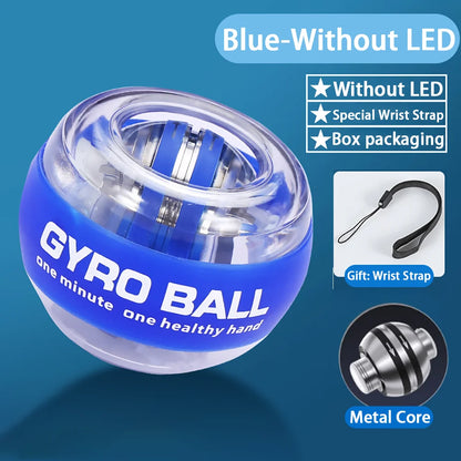 Wrist Power Hand Ball Auto-Start Grip Ball Strengthener Gyroscopic Arm Gyro Hand Ball Home Fitness Forearm Exerciser