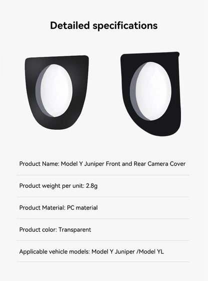YZ Vehicle Front Camera Protection For Tesla Model Y Juniper 2025 Interesting Automotive Products Anti-Collision Car Accessories